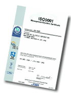 Certificate Nakatsugawa Works ISO 9001